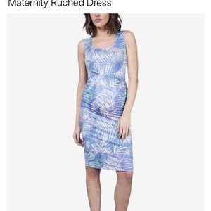 Seraphine blue maternity dress